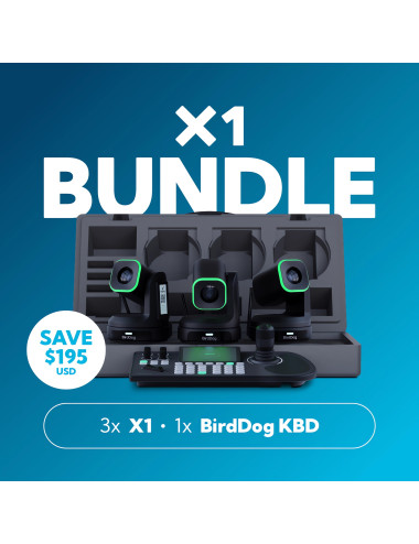 BirdDog X1 Bundle Black Zestaw 3 kamer PTZ z kontrolerem BirdDog - 1