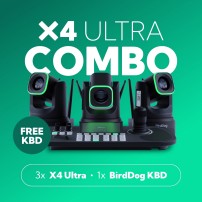 BirdDog X4 Ultra Combo Black Zestaw 3 kamer PTZ z kontrolerem BirdDog - 1