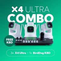 BirdDog X4 Ultra Combo White Zestaw 3 kamer PTZ z kontrolerem BirdDog