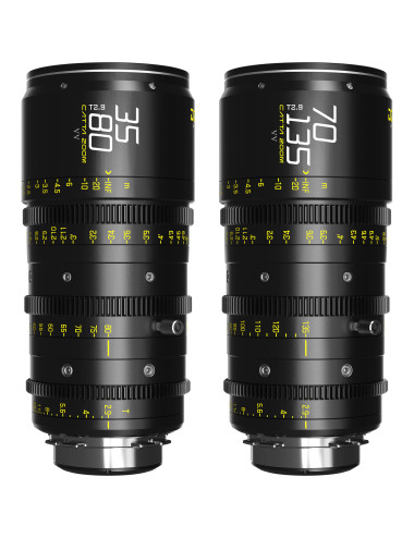 DZOFILM Catta ACE Zoom 35-80mm & 70-135 T2.9 EF / PL (FF/VV) 2-Lens Bundle DZOFILM - 1