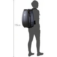 HPRC 3600 Resin Backpack Case Second Skin z organizerem