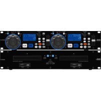 IMG Stageline CD-230USB | Podwójny odtwarzacz muzyczny CD/MP3/USB z czytnikiem SD/MMC i Pitch Control dla DJ IMG Stageline - 1