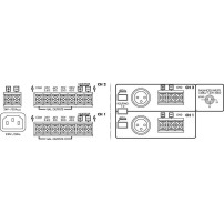 Monacor PA-2240 | Wzmacniacz, końcówka mocy PA, 2 x 240 W RMS Monacor - 3