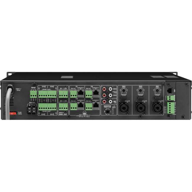 Monacor PA-40120 | 4-strefowy matrycowy wzmacniacz PA, 4 x 120 W, mono Monacor - 2
