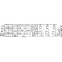 Monacor PA-40120 | 4-strefowy matrycowy wzmacniacz PA, 4 x 120 W, mono Monacor - 3