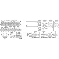 Monacor PA-5240 | 5-strefowa końcówka mocy, wzmacniacz miksujący PA, mono, 240 W RMS Monacor - 3