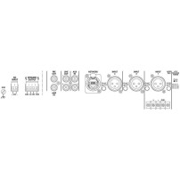 Monacor PA-900DT | Wzmacniacz miksujący mono PA, wbudowany moduł Dante Monacor - 2