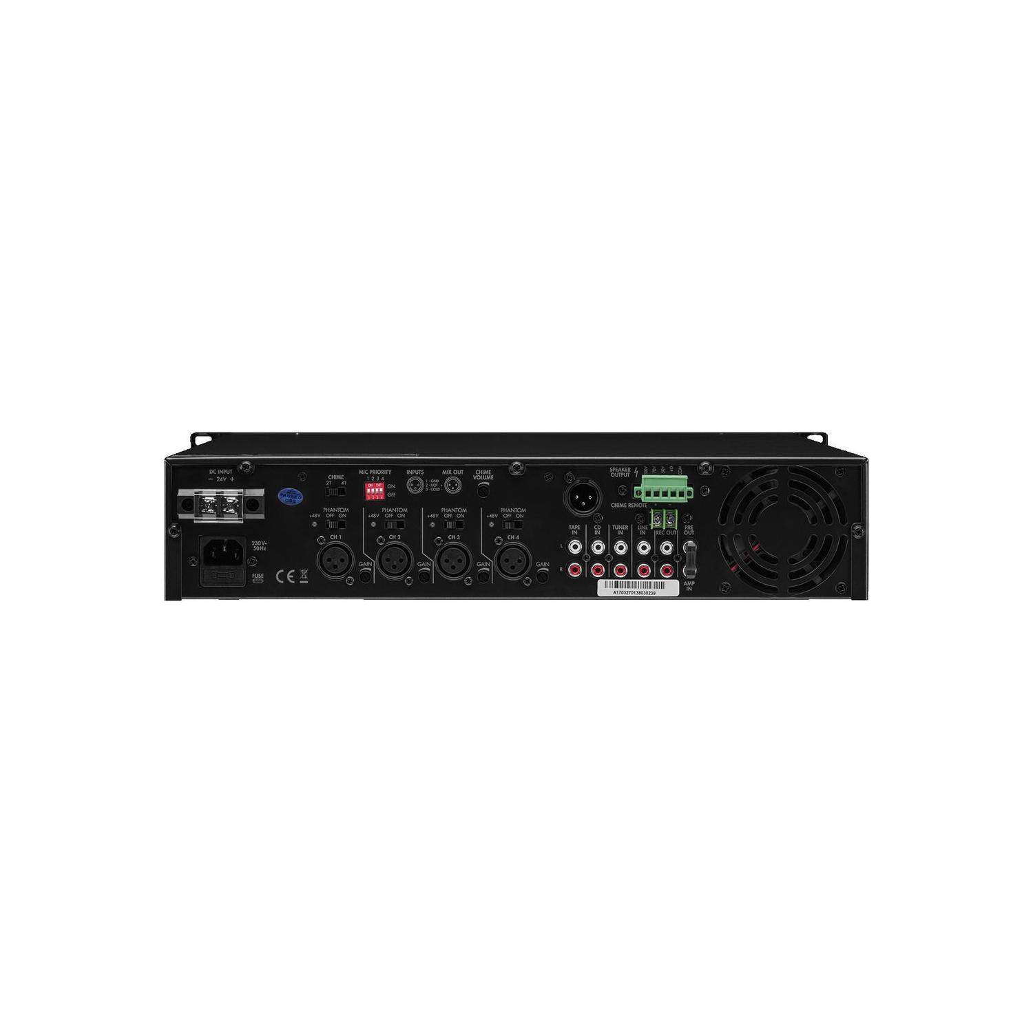 Monacor PA-924 | Wzmacniacz miksujący PA mono, 240 W RMS Monacor - 2