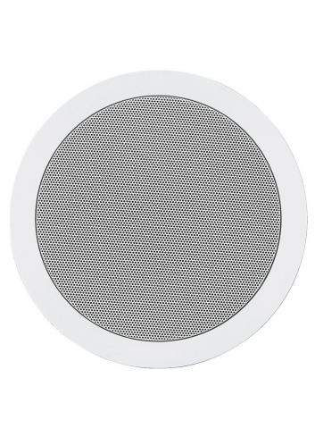 Monacor EDL-28 | Głośnik sufitowy 8" 100V Biały, transformator audio z odczepami, tworzywo ABS samogasnące, norma UL 94 V0 Monac