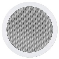 Monacor EDL-28 | Głośnik sufitowy 8" 100V Biały, transformator audio z odczepami, tworzywo ABS samogasnące, norma UL 94 V0 Monac