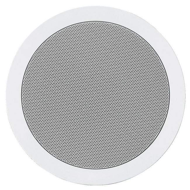 Monacor EDL-28 | Głośnik sufitowy 8" 100V Biały, transformator audio z odczepami, tworzywo ABS samogasnące, norma UL 94 V0 Monac