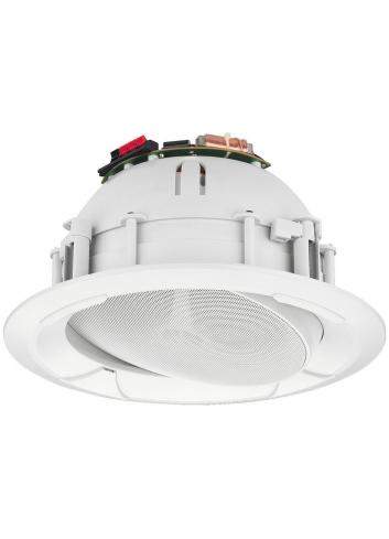 Monacor EDL-65TW | Głośnik sufitowy 7" 100V Biały, ruchomy głośnik, 2 drożny, koaksjalny, ABS samogasnący UL 94V-0 Monacor - 1