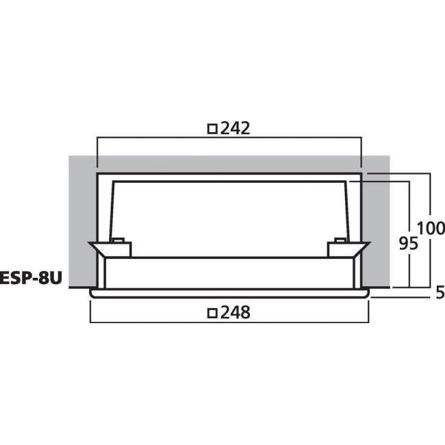 Monacor ESP-8U | Głośnik sufitowy 8" 100V Biały, 3 odczepy mocy Monacor - 2