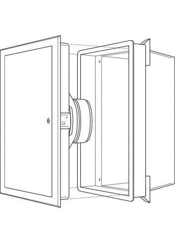 Monacor ESP-8U | Głośnik sufitowy 8" 100V Biały, 3 odczepy mocy Monacor - 1