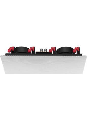 Monacor SPE-252HQ | Głośnik sufitowy 2x 5" 8Ohm Biały, dwudrożny, 50 W RMS, magnetyczna ramka Monacor - 1