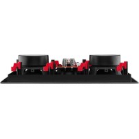 Monacor SPE-252HQ | Głośnik sufitowy 2x 5" 8Ohm Biały, dwudrożny, 50 W RMS, magnetyczna ramka Monacor - 2