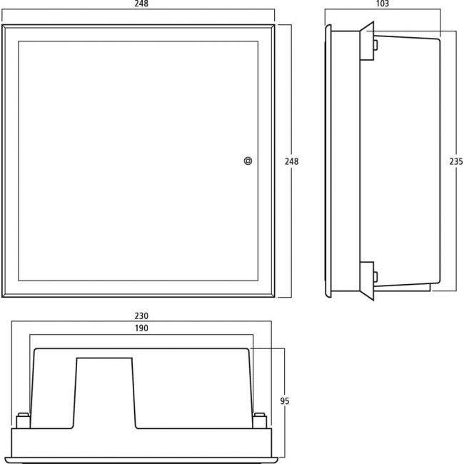 Monacor SPE-8U | Kolumna głośnikowa sufitowa lub ścienna, 8", 8 Ohm, do montażu wpustowego Monacor - 4
