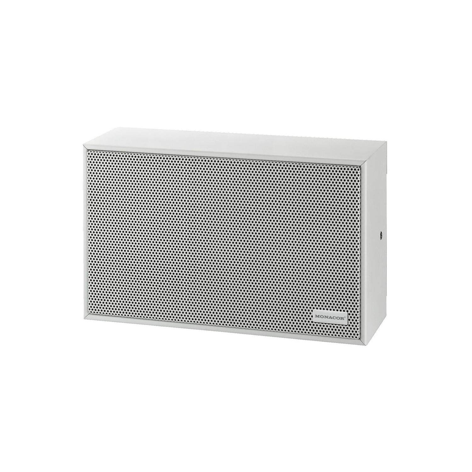Monacor ESP-50AB/WS | Głośnik ścienny 4", 100V, certyfikat EN 54-24, norma EN60849, DIN VDE 0833-4, odporny na uderzenia piłką M
