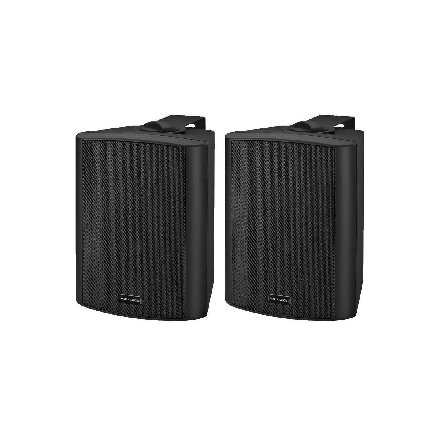 Monacor MKA-50SET/SW | Głośnik ścienny aktywny para 5" Czarny Monacor - 1