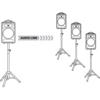 Monacor TXA-1022CD | System audio z podwójnym odbiornikiem UHF, Bluetooth, zasilaniem akumulatorowym, odtwarzaczem MP3, 1 x 10" 