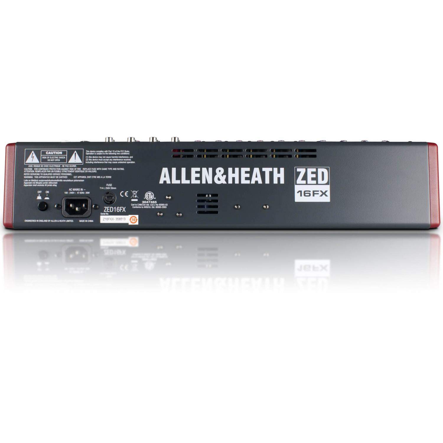 Allen & Heath ZED-16FX | Analogowy mikser audio z efektami FX, 16 kanałów, interfejs USB, przedwzmacniacze DUOPRE Allen & Heath 