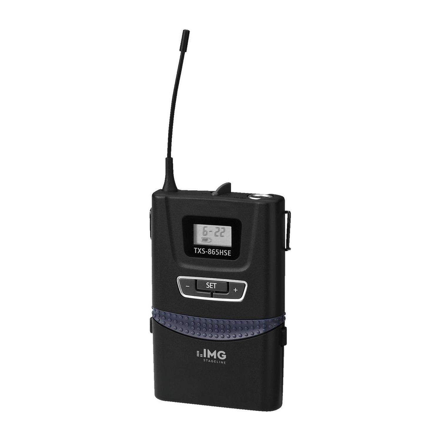 IMG StageLine TXS-865HSE | Nadajnik wieloczęstotliwościowy, kieszonkowy, 506-542 MHz IMG Stageline - 1