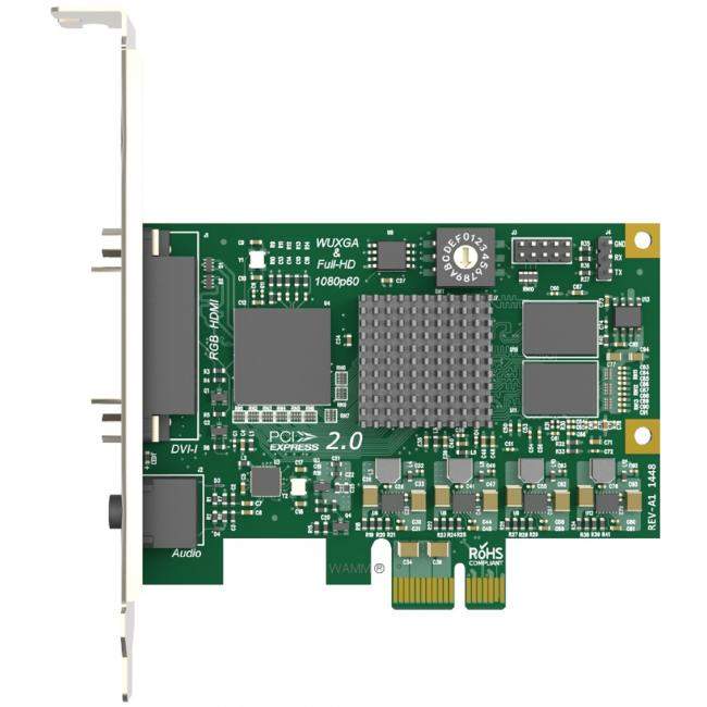 Magewell Pro Capture DVI (11030) | Wewnętrzna karta przechwytująca PCIe (Gen2 x1), DVI, VGA, Component, HDMI, Mic In Magewell - 
