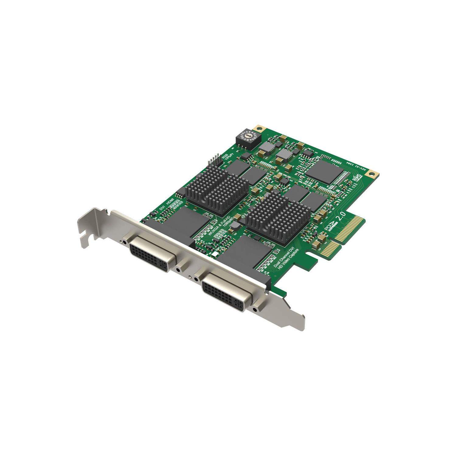 Magewell Pro Capture Dual DVI (11070) | Wewnętrzna karta przechwytująca PCIe (Gen2 x4), DVI, VGA, Component, HDMI Magewell - 1
