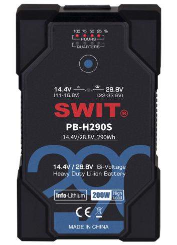 SWIT PB-H290S | Akumulator 290 Wh, V-Lock, Bi-Voltage (14.4/28.8V), odporny na uderzenia, wodoodporny, wysokobciążalny SWIT - 1