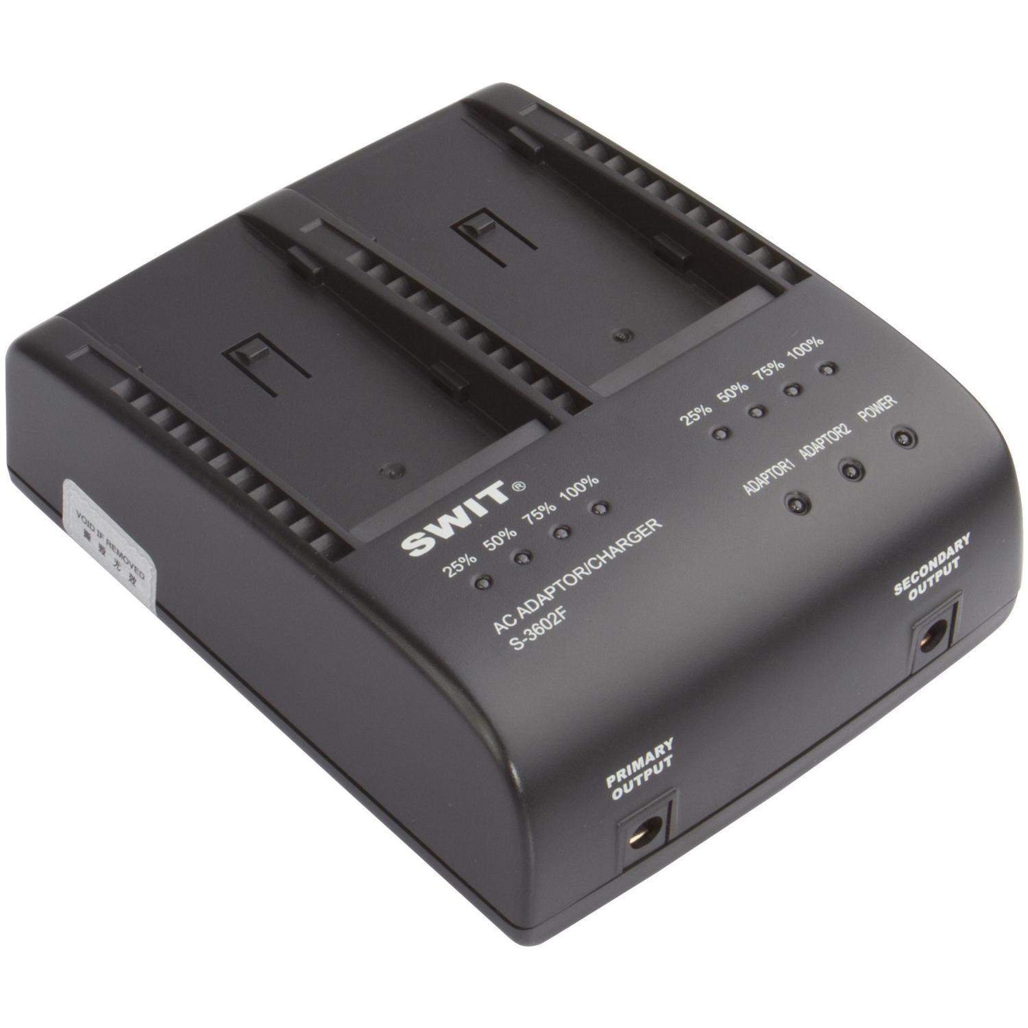 SWIT S-3602F | Dwukanałowa ładowarka do SWIT (S-8975, S-8972, S-8970, S-8770), Sony (NP-F970, NP-F770, NP-F960, NP-F950) SWIT - 