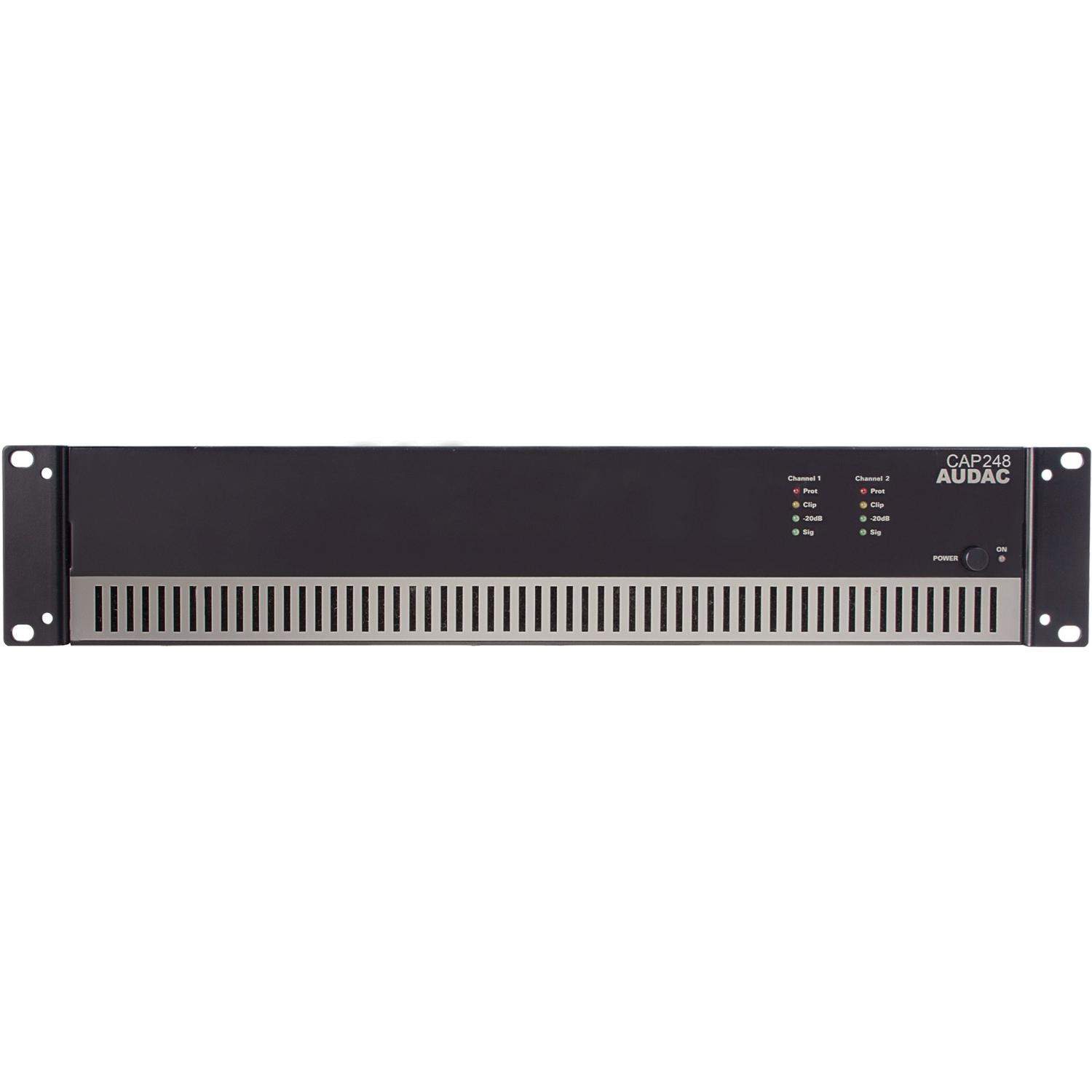 AUDAC CAP248 | 2-kanałowy instalacyjny wzmacniacz klasy D, 2x480W, 100V AUDAC - 1