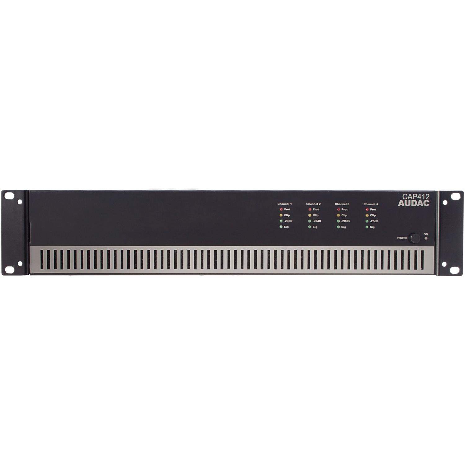 AUDAC CAP412 | 4-kanałowy instalacyjny wzmacniacz klasy D, 4x120W, 100V AUDAC - 1
