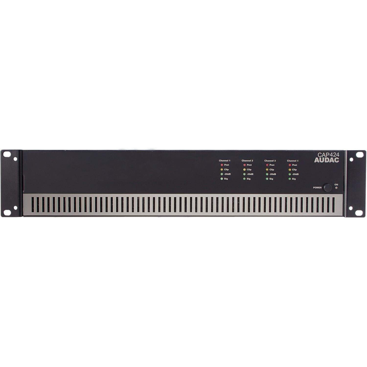 AUDAC CAP424 | 4-kanałowy instalacyjny wzmacniacz klasy D, 4x240W, 100V AUDAC - 1