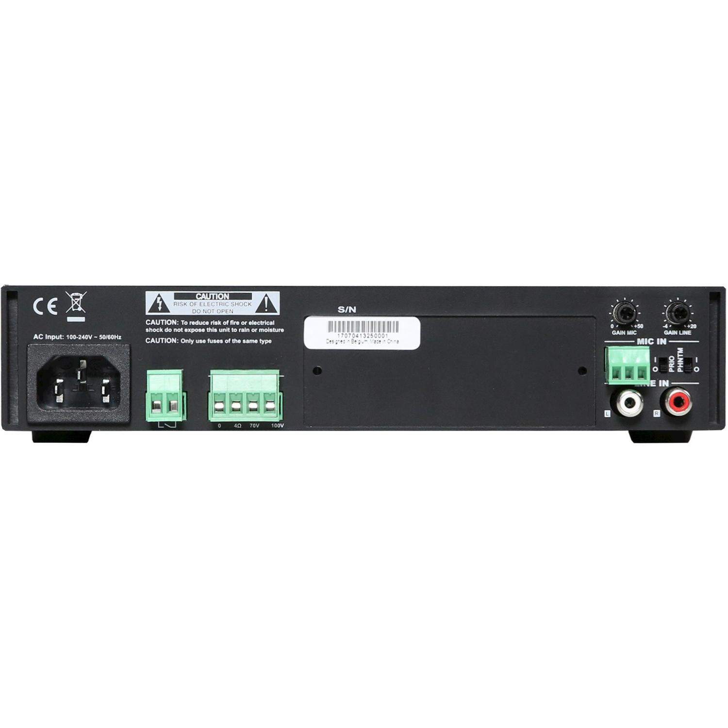 AUDAC COM104 | 1-kanałowy instalacyjny wzmacniacz, 1 x 40W, 4 Ohm / 100V / 70V, instalacyjna końcówka mocy klasy D AUDAC - 2