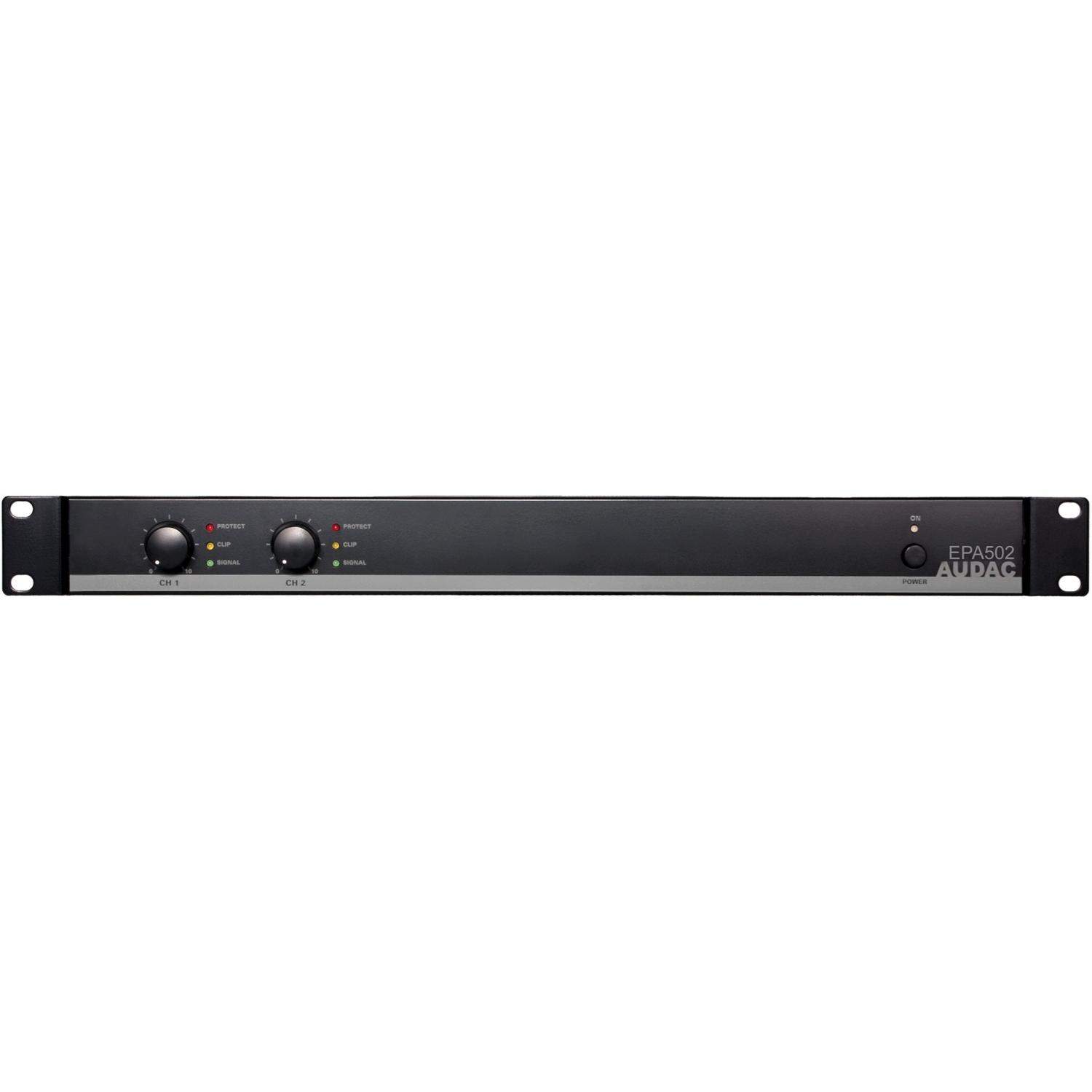 AUDAC EPA502 | 2-kanałowy wzmacniacz instalacyjny, 2 x 500W, 4 Ohm / 8 Ohm, instalacyjna końcówka mocy klasy D AUDAC - 1