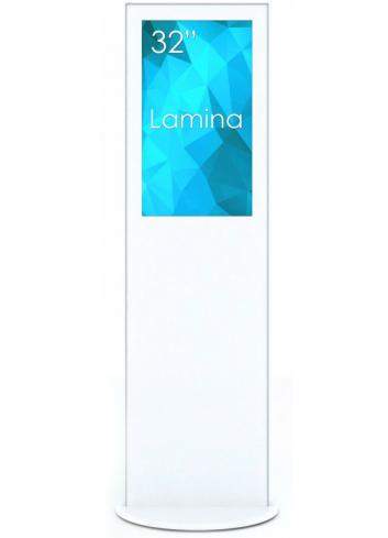 SWEDX Lamina 32" 4K White SWL-32K8-A1 | Monitor Digital Signage kiosk informacyjny wolnostojący