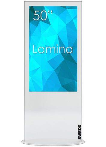 SWEDX Lamina 50" 4K White SWL-50K8-A1 | Monitor Digital Signage kiosk informacyjny wolnostojący