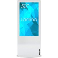 SWEDX Lamina 50" 4K White SWL-50K8-A1 | Monitor Digital Signage kiosk informacyjny wolnostojący SWEDX - 1