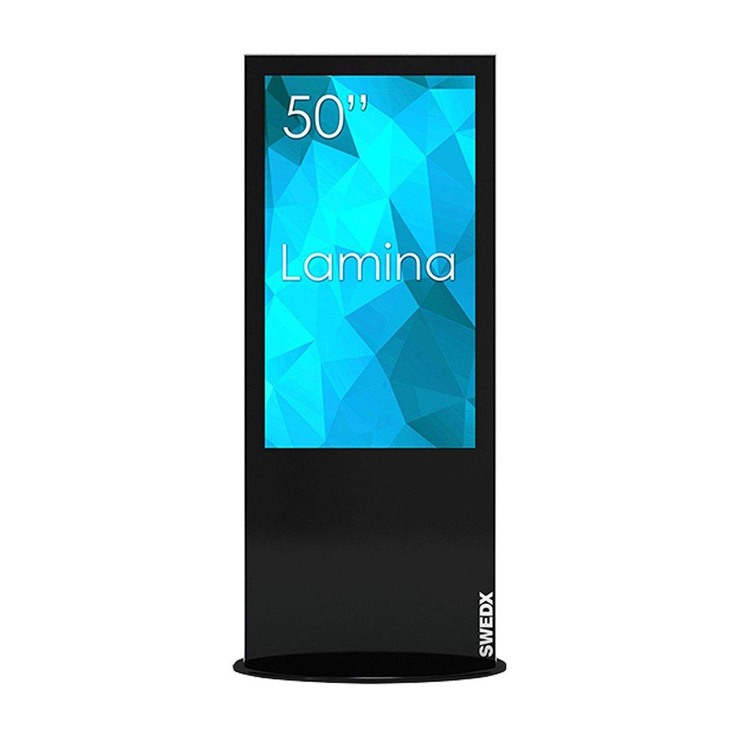 SWEDX Lamina 50" 4K Black SWL-50K8-A2 | Monitor Digital Signage kiosk informacyjny wolnostojący SWEDX - 1