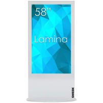 SWEDX Lamina 58" 4K White SWL-58K8-A1 | Monitor Digital Signage kiosk informacyjny wolnostojący SWEDX - 1