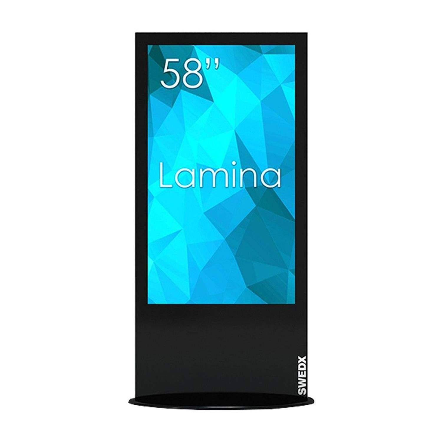 SWEDX Lamina 58" 4K Black SWL-58K8-A2 | Monitor Digital Signage kiosk informacyjny wolnostojący SWEDX - 1