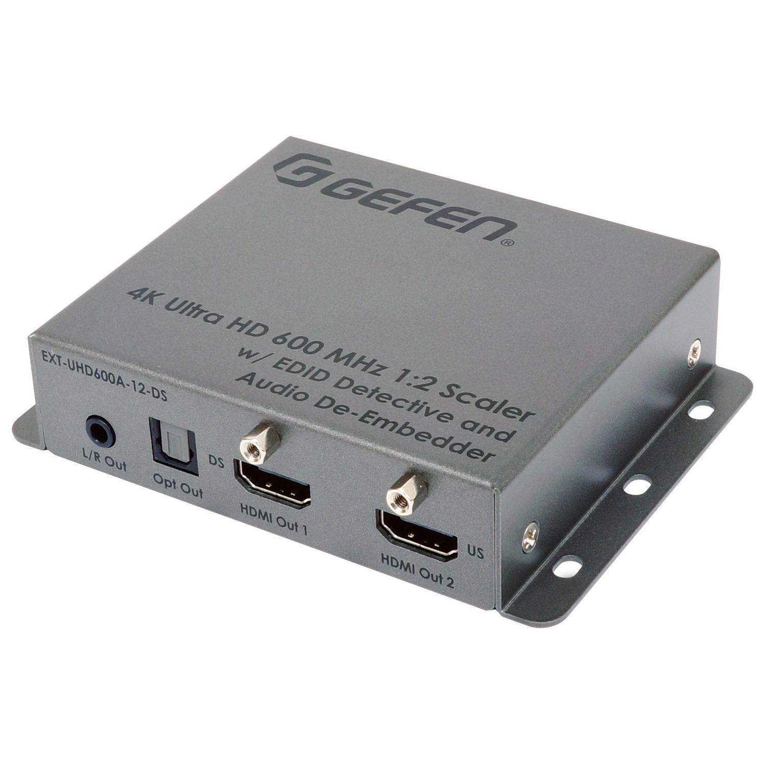 Gefen EXT-UHD600A-12-DS | Skaler i splitter 4K HDMI, 1 x 2, rozdzielacz i skaler z detekcją EDID i ekstrakcją audio Gefen - 1