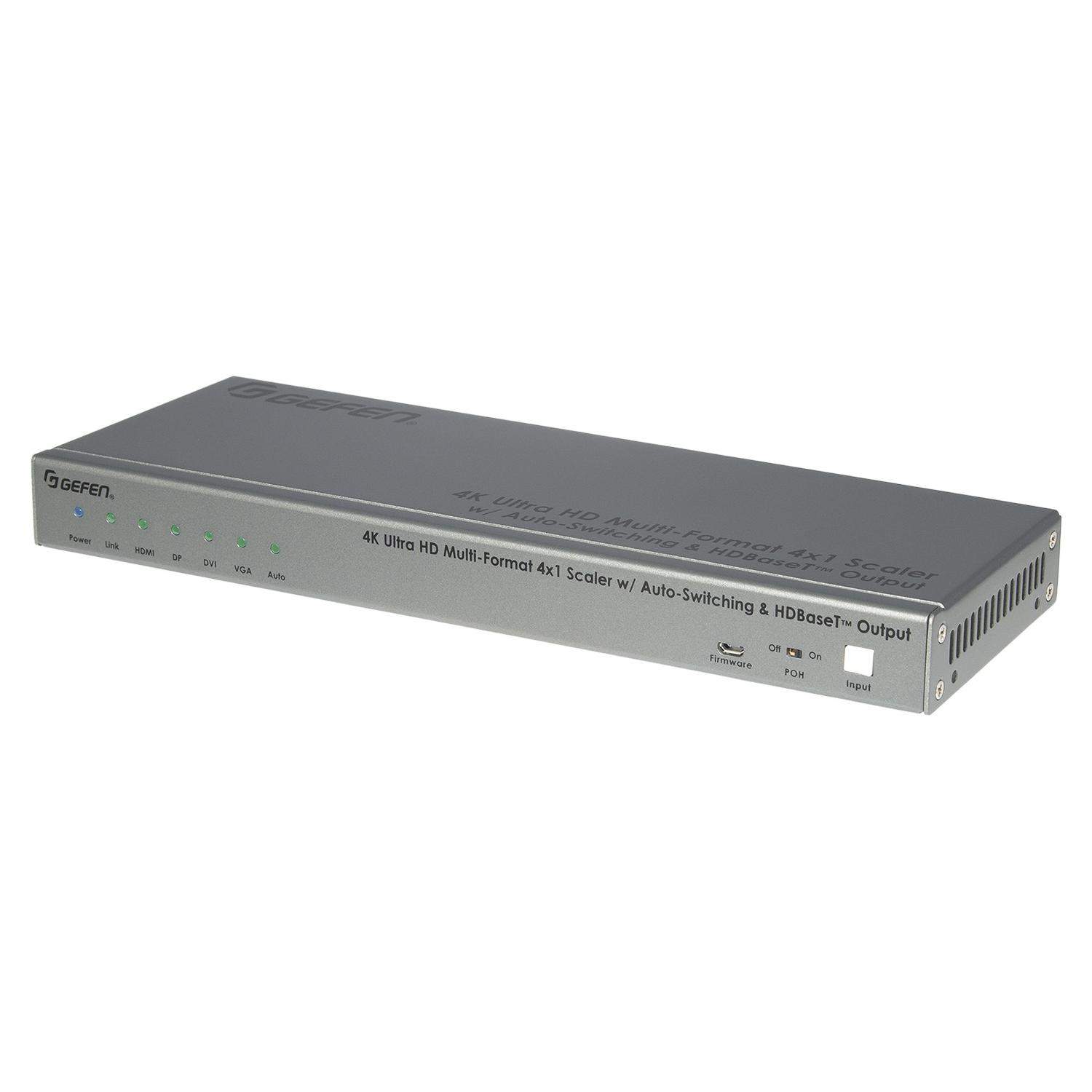 Gefen EXT-4K300A-MF-41-HBTLS | Skaler 4K, mikser prezentacyjny, auto switcher, 4 x 1, HDMI, DisplayPort, VGA, HDBaseT Gefen - 1