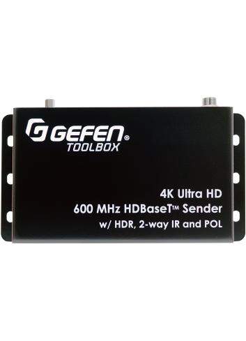 Gefen GTB-UHD600-HBTL | Extender HDMI, 2-kierunkowej podczerwieni i POL przez HDBaseT, 4K UHD, HDR, odległość do 40 metrów Gefen
