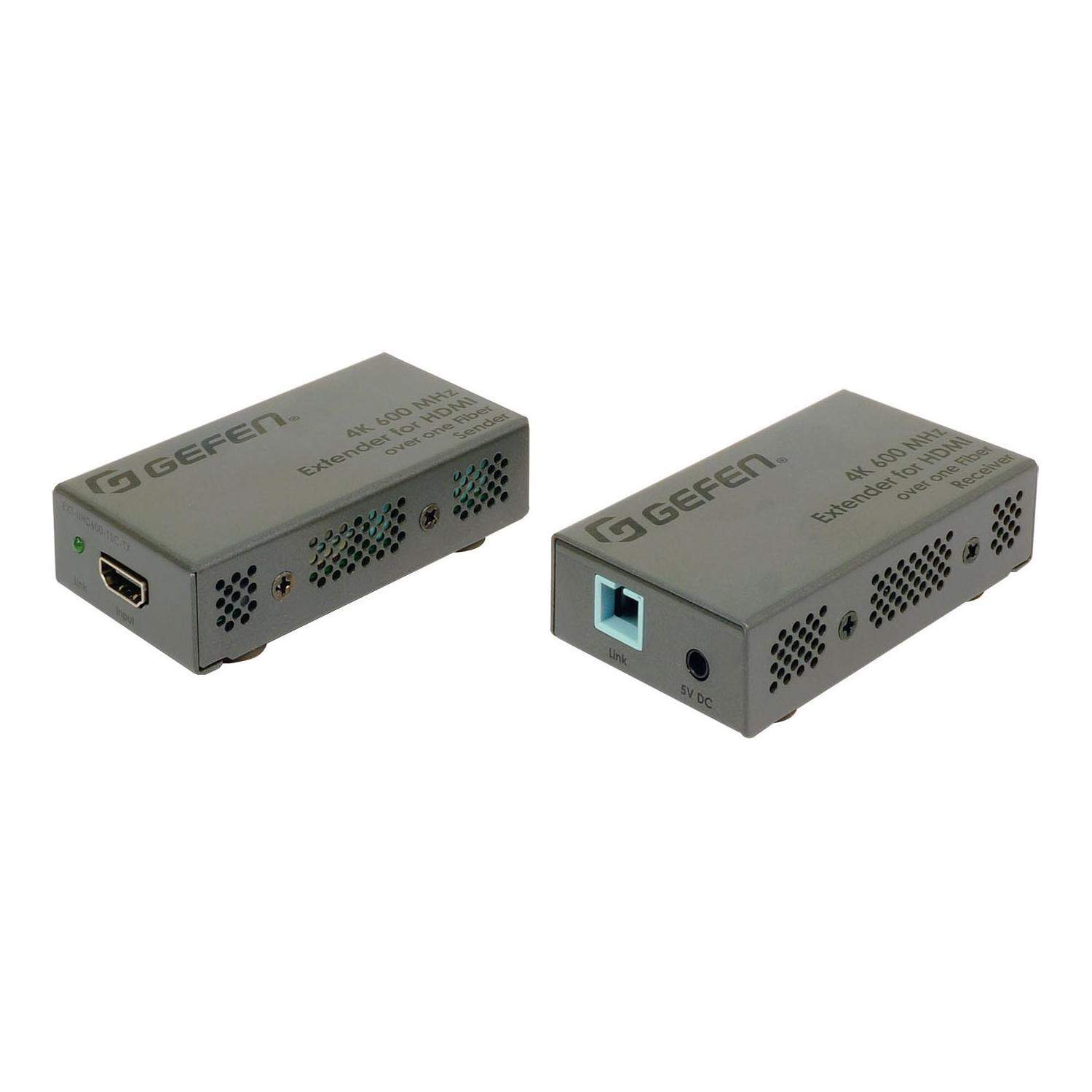 Gefen EXT-UHD600-1SC | Przedłużacz HDMI 4K UHD przez światłowód, extender HDMI przez fiber optic, odległość do 200 metrów Gefen 