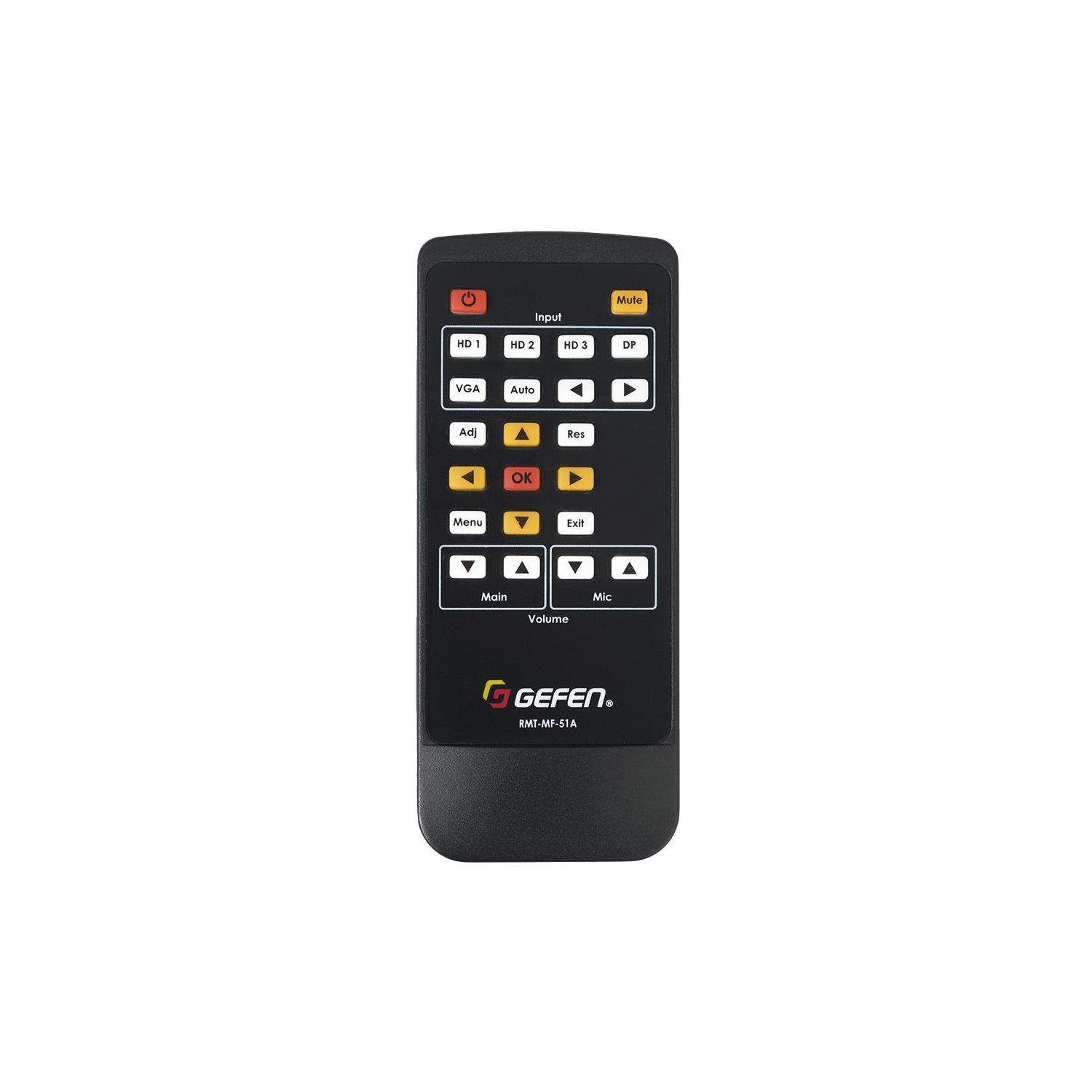 Gefen EXT-4K600A-MF-51-HBTLS | Skaler 4K, mikser prezentacyjny, auto switcher, 5 x 1, HDMI, DisplayPort, VGA, HDBaseT Gefen - 4