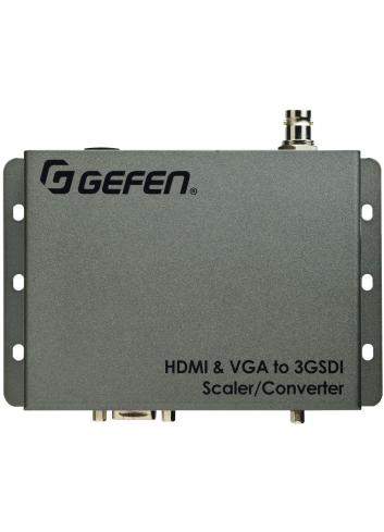 Gefen EXT-HDVGA-3G-SC | Konwerter wideo z HDMI i VGA na 3G-SDI, generator sygnałów testowych wideo, kalibracja obrazu, skaler Ge