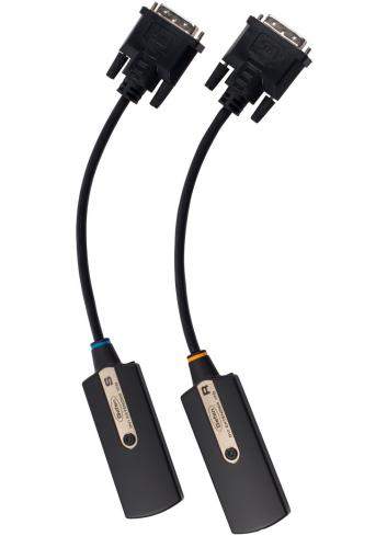 Gefen EXT-DVI-CP-FM10 | Przedłużacz DVI przez światłowód, extender DVI przez fiber optic, odległość do 1000 metrów Gefen - 1