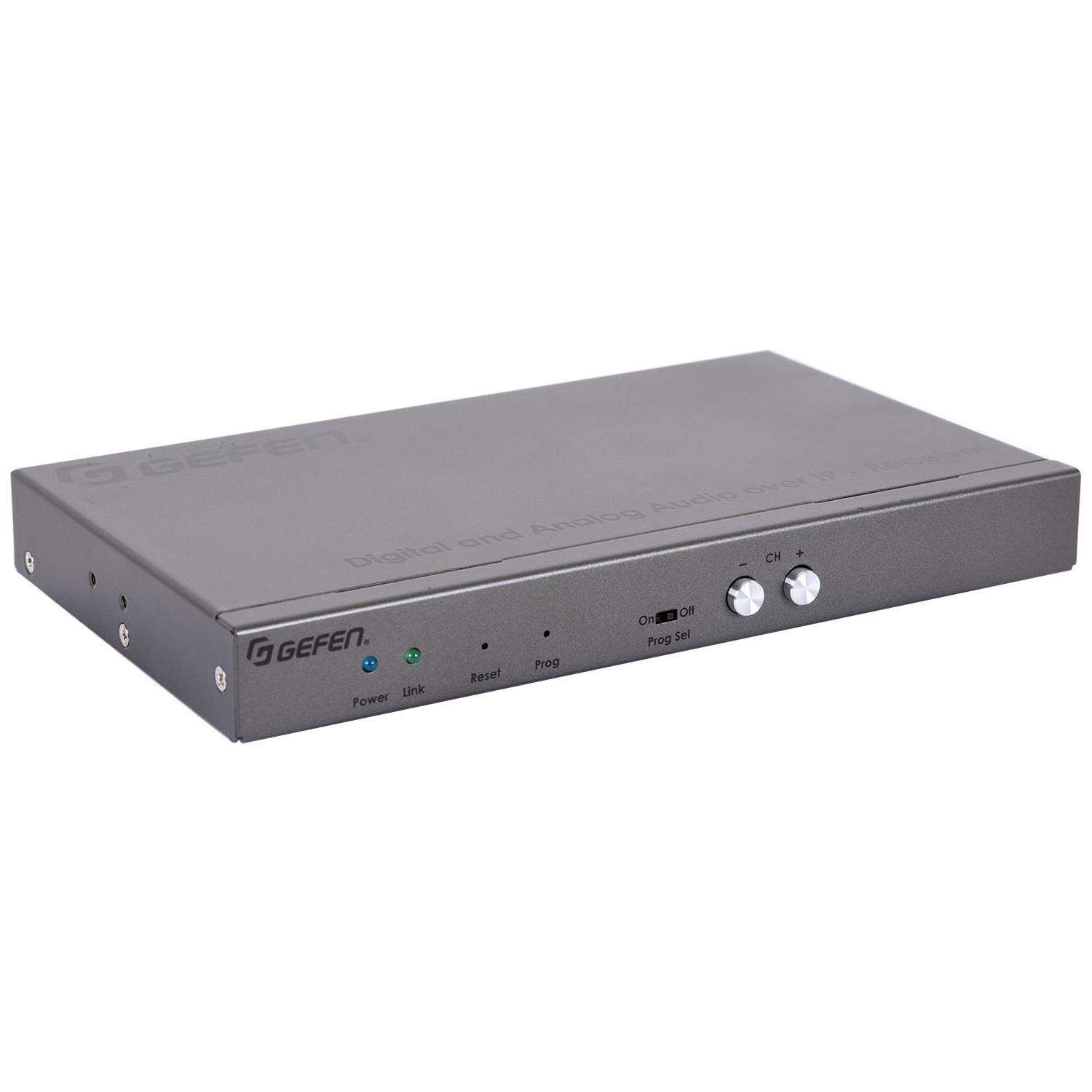 Gefen EXT-ADA-LAN-RX | Odbiornik do systemu dystrybucji analogowego i cyfrowego audio, RS-232, IR, przez LAN Gefen - 1
