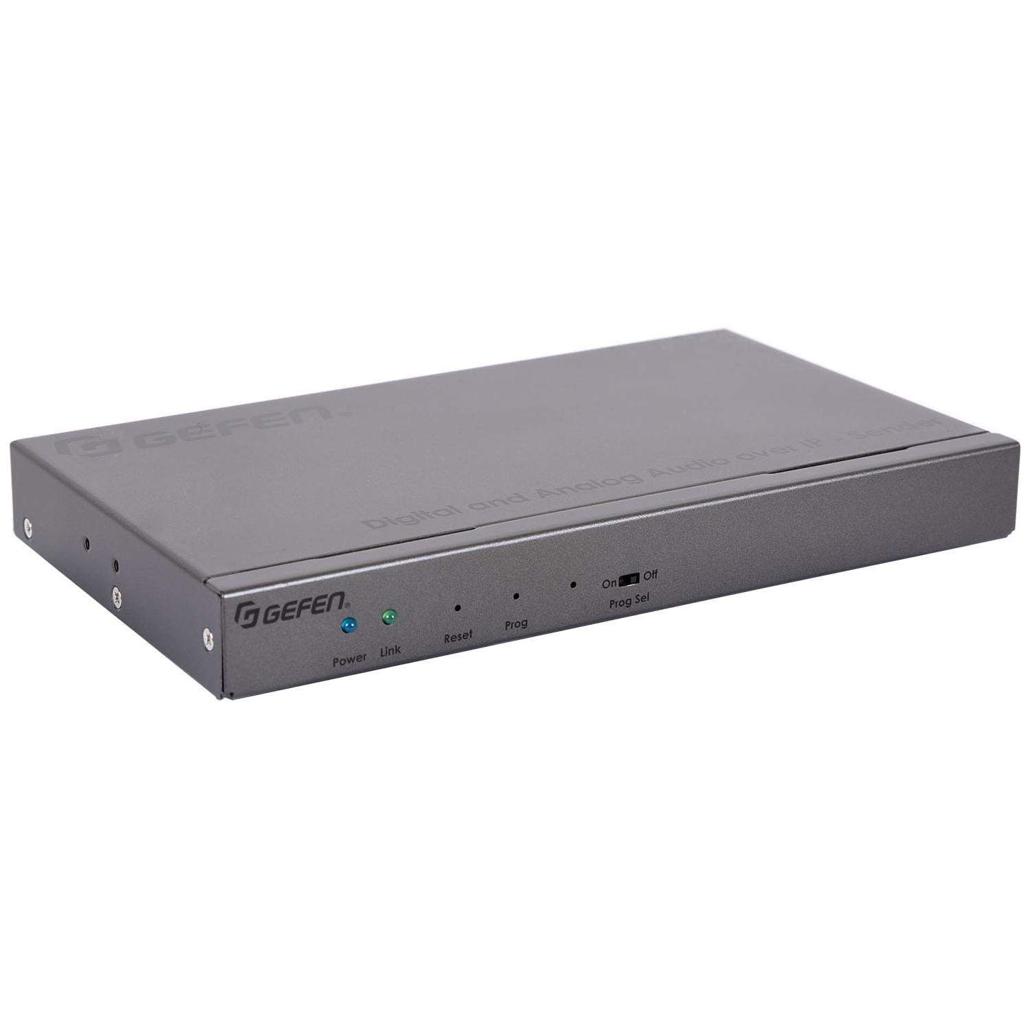 Gefen EXT-ADA-LAN-TX | Nadajnik do systemu dystrybucji analogowego i cyfrowego audio, RS-232, IR, przez LAN Gefen - 1